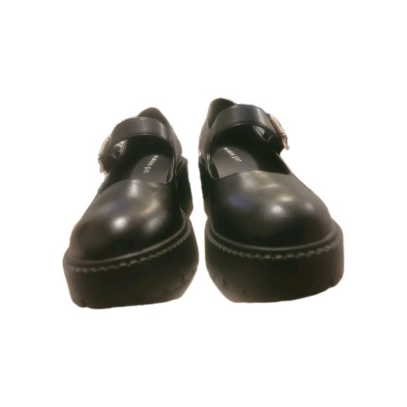 Madden Girl Black Mary Jane Platform Chunky Block Heel Whimsigoth Y2K - Picture 3 of 11